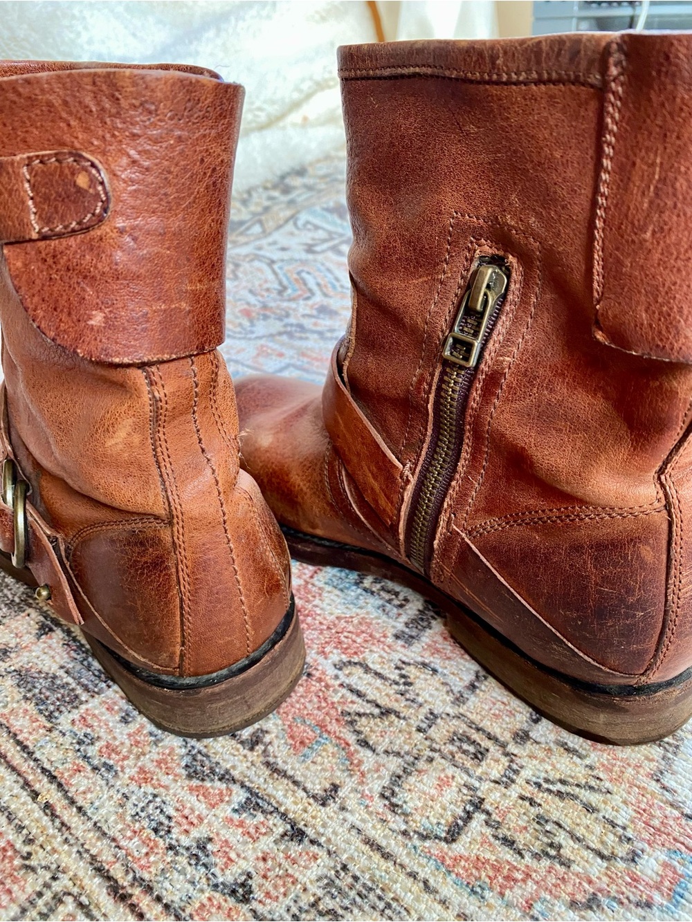 OLUKAI 20254 WOMEN'S NAHUKU SHORT LEATHER BOOT - 7 Cognac Brown - Picture 2 of 11